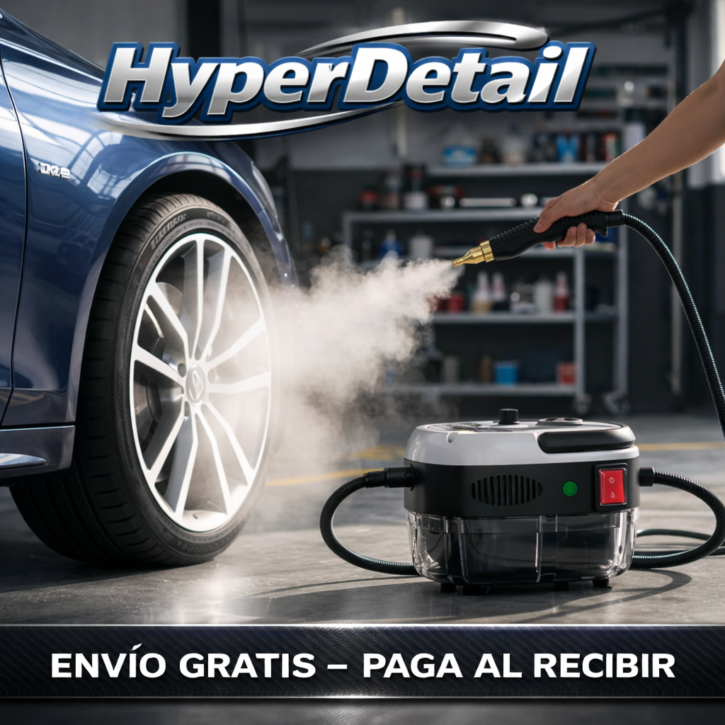 Limpiador Vapor Tapiz Mopa Colchones Auto Alta Presión 2500w HyperDetail®