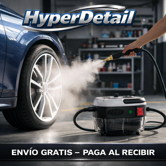 Limpiador Vapor Tapiz Mopa Colchones Auto Alta Presión 2500w HyperDetail®