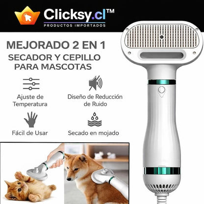EasyBrush 2 en 1 para Mascotas - Rápido  y Fácil®